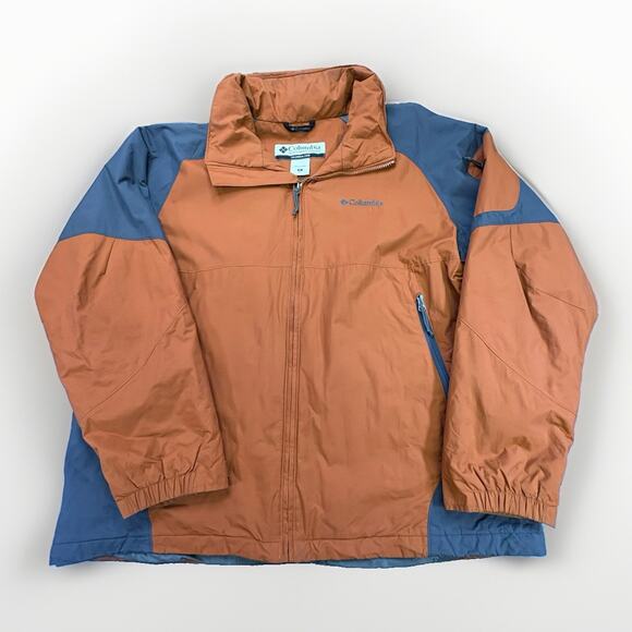 Columbia Other - Vintage Columbia Colorblock Outdoor Jacket - Rust Orange & Slate Grey